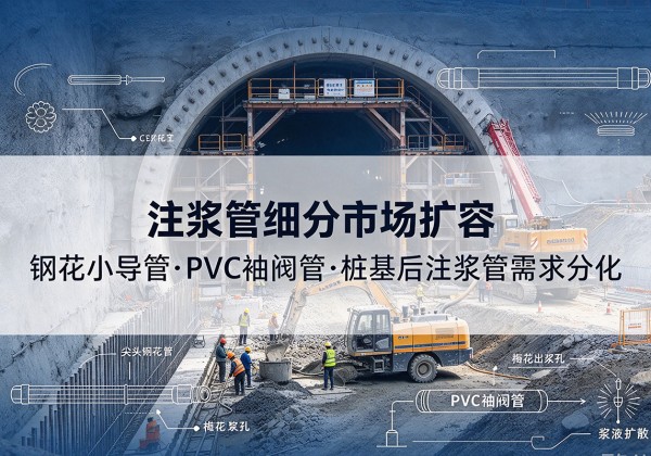 景德镇注浆管细分市场扩容，隧道钢花小导管、PVC 袖阀管、桩基后注浆管需求分化
